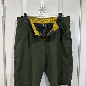 Prana Double Peak Shorts Hiking Military Green Men's Size